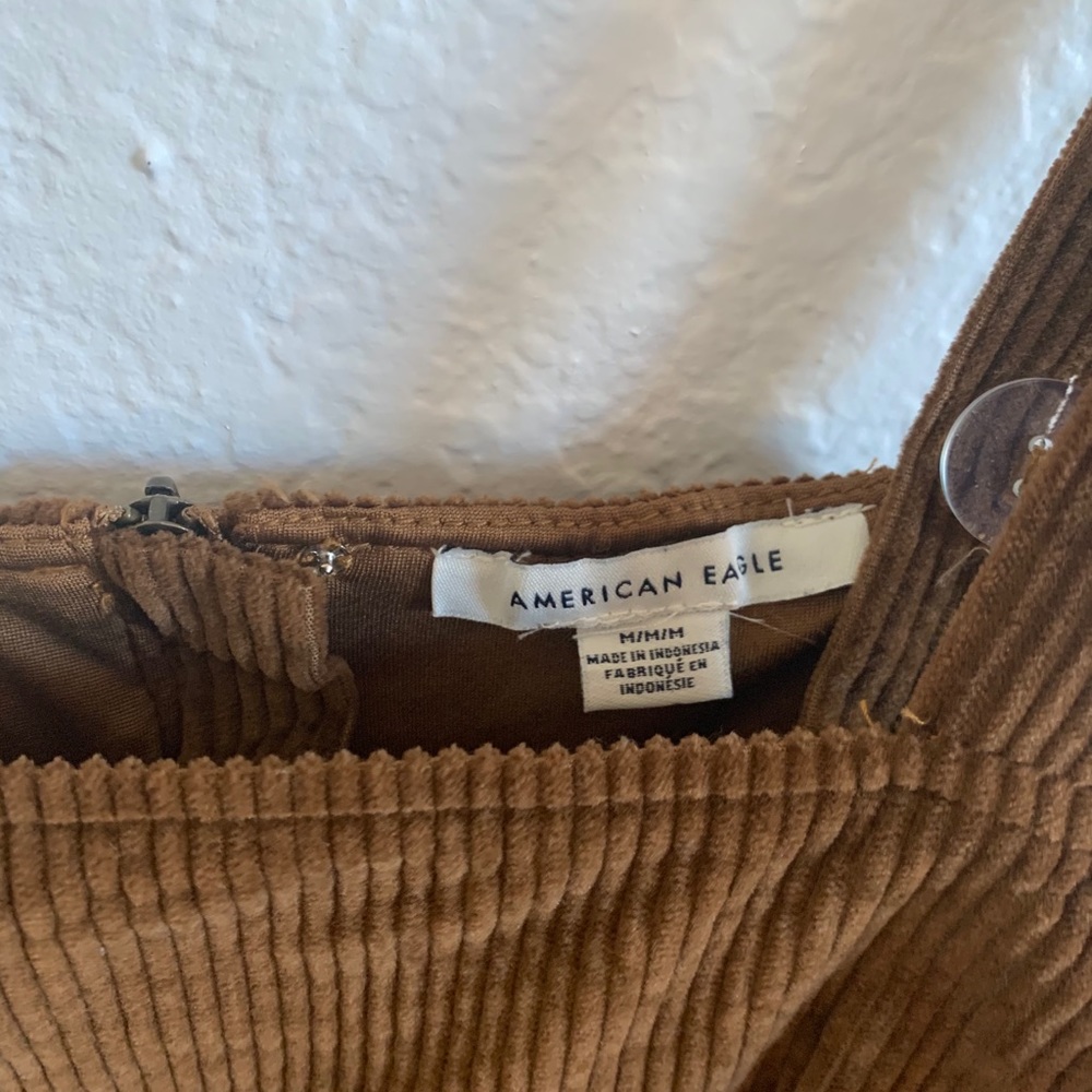 brown corduroy dress | American Eagle - Picture 4 of 4
